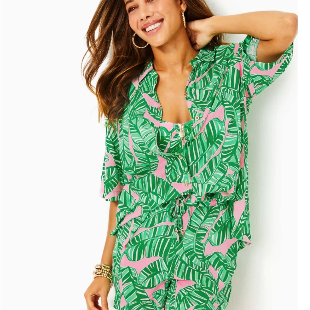 Lilly Pulitzer Coverup Let’s Go Bananas *Top Large & Bottom Medium*